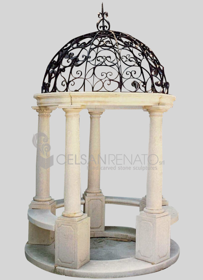 Tuscan 5-Post Gazebo - Natural Finish