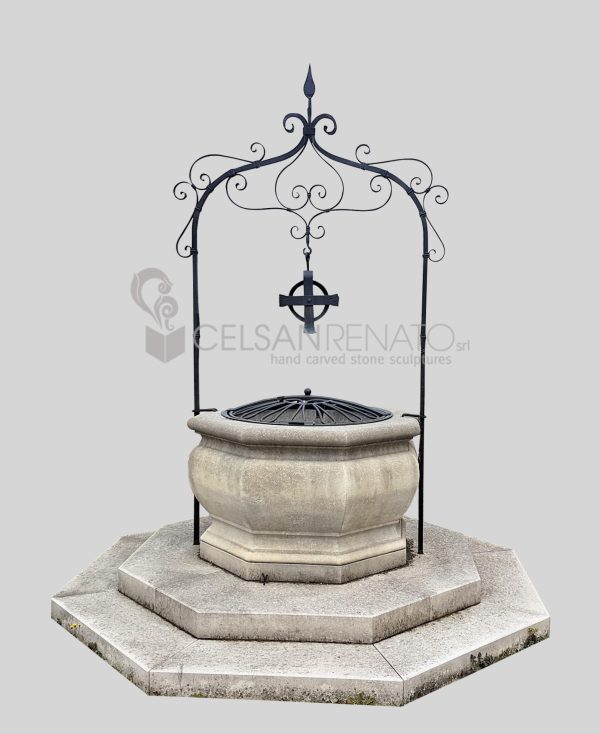 Large octagonal well - Vicenza Stone 764