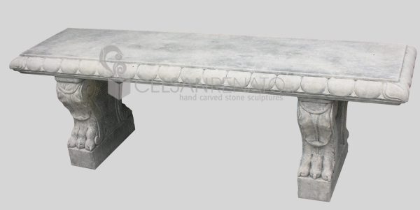 Bench with Lion's Paws - Elegance in Vicenza Stone 501-F