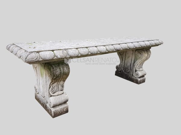 Straight bench with buccellato edge - Vicenza Stone PA-03