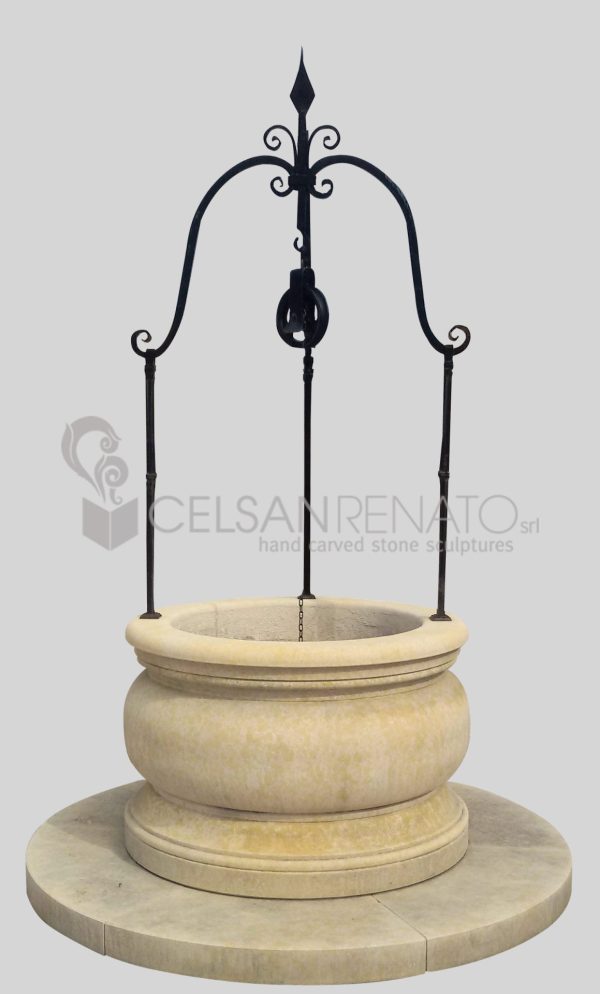 Round well with Palladian silhouette - Vicenza stone 10-95