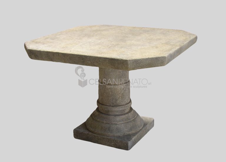 Square garden table - Vicenza stone 12-35